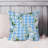Floral Blue Gingham Flowers II Shabby Elegance
