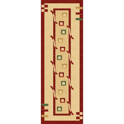 Tapis zone beige/orange 3d sud-ouest Mccampbell
