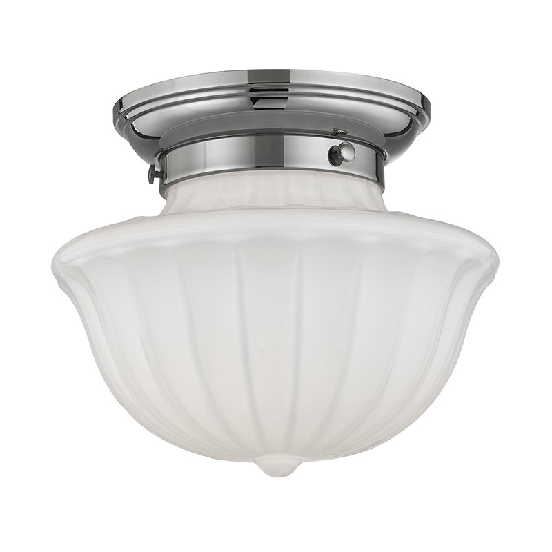 Plafonnier semi-encastré 1 lumière Maisie, H 7,5 po x l 9 po, Bronze vieilli