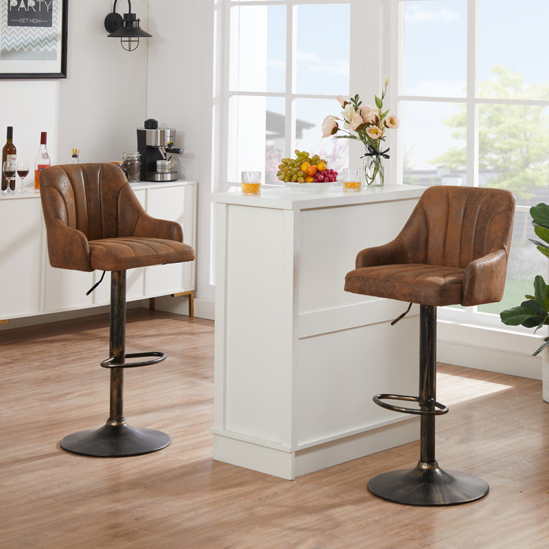 Tabouret de bar Baist, Brun foncé