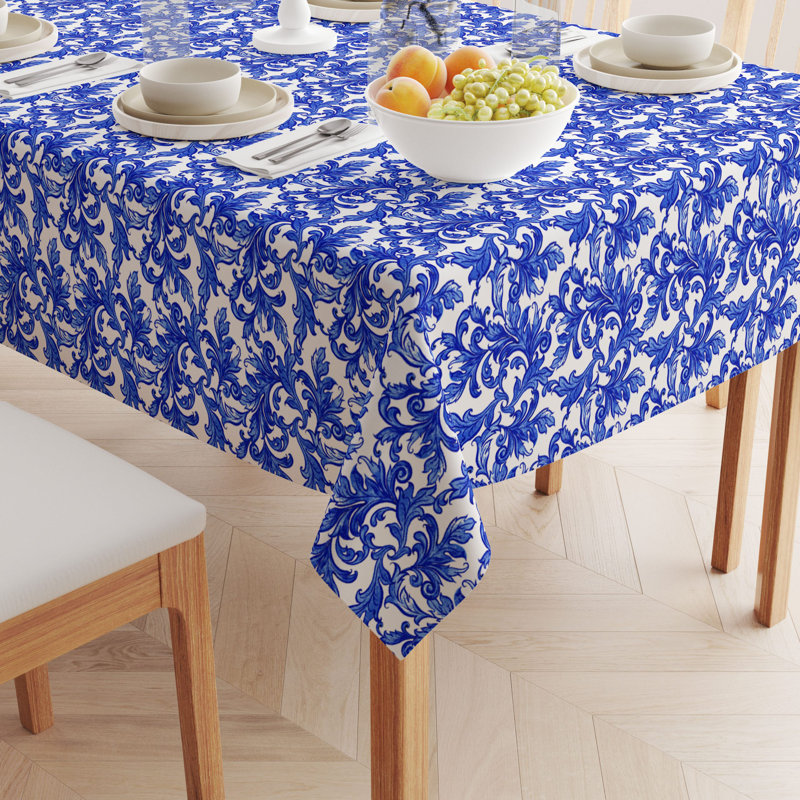Alcott Hill® Ikeda Rectangle Floral Polyester Tablecloth | Wayfair