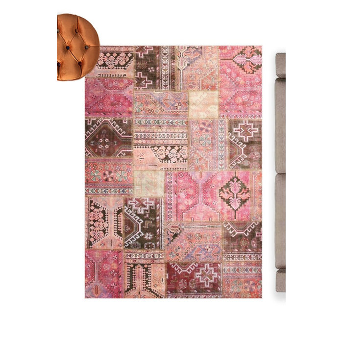 Rugpera Albanie Cotton Pink Indoor/Outdoor Rug | Wayfair