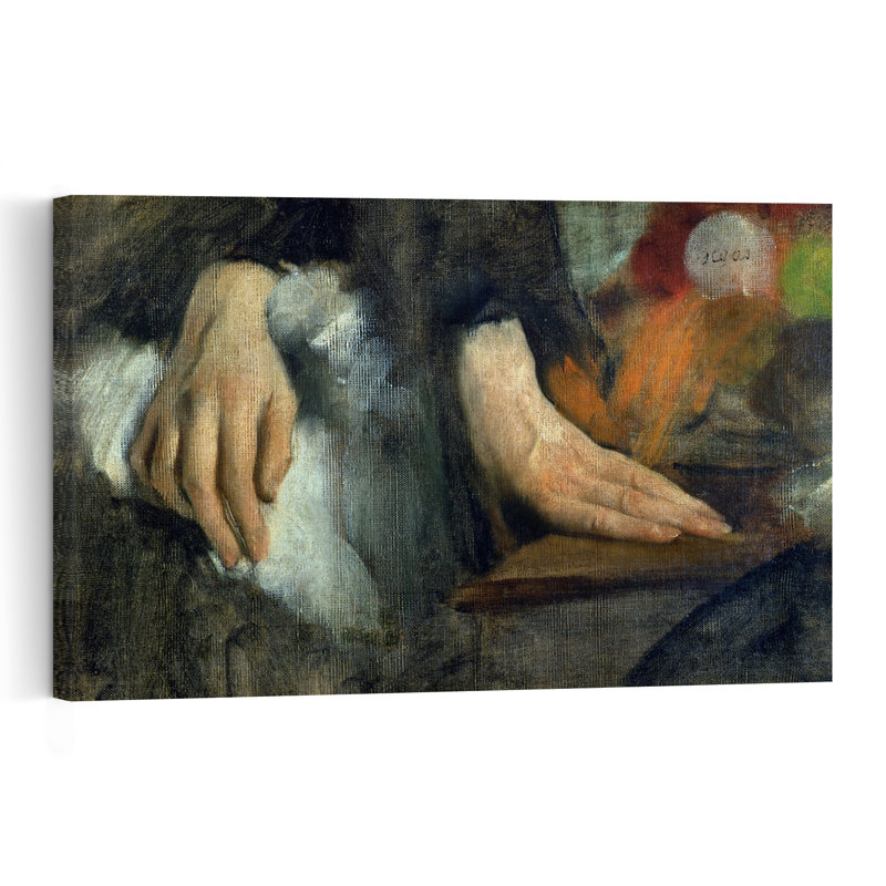 Étude de mains, 1859-1860, estampe d'art mural contemporain abstraite impressionniste, H 12 po x l 18 po