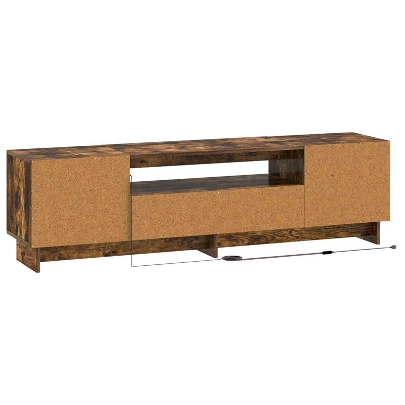 TV Stand for TVs up to 65", Smoked Oak