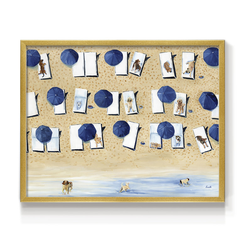 Chiens autorisés - Reproduction encadrée - Restickable, H 16 po x l 20 po