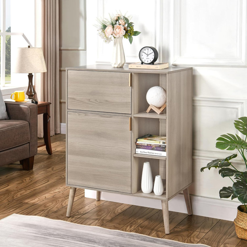 Armoire d'appoint en panneau de fibres à densité moyenne Juwanda