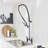 Commercial Pre Rinse Kitchen Faucet With Sprayer 2 Hole Kitchen Sink Faucets Brass 2 Handle Deck Mount Kitchen Basin Taps-115996982