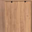 Armoire à chaussures multifonctionnelle avec banc et compartiment de rangement 7 + 3, planche à couches réglable, banc à chaussures avec coussin pour le vestibule, étagère à chaussures autoportante pour vestibule, couloir, chêne-841035059