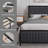 Rafela  Upholstered Bed Frame, Modern Platform Bed with Channel Tufted Headboard and Footboard, Sturdy Metal Slat Support, No Box Spring Needed-1436899316-1435916135