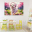 Toile «Happy Puppy On A Walk», conception par Image World-1838983588
