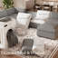 Canapé modulaire en L avec repose-pieds mobile-1843109350
