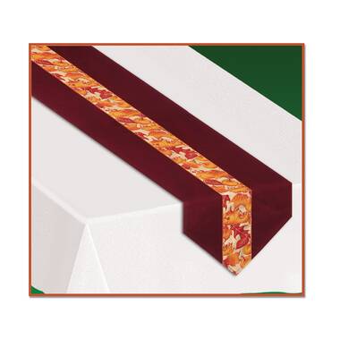 The Holiday Aisle® Rectangle Floral Thanksgiving Paperstock Table Runner &  Reviews