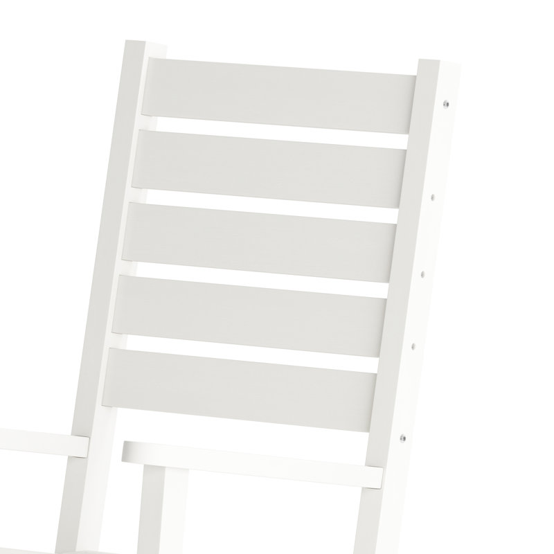 Chaise berçante en plastique Collis, Blanc