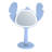 Stitch Ohana LED Handheld Makeup Mirror For Desk, Travel Makeup Mirror, Detachable Standing Base