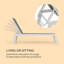 165cm Long Reclining Single Chaise-42115046