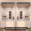 Porte de douche coulissante semi-sans cadre l 60 po x H 60 po au fini chrome-102264184