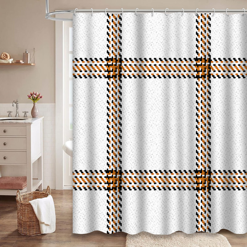 Rideau de douche avec 12 crochets Lumberjack, L 72 po x l 72 po