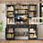 📚 Chewning 63"W X 74.8"H Computer Desk with Hutch & 3 Drawers, Farmhouse Office Desk with Storage Cabinets, Adjustable Shelves & Bookshelf Set-429044896