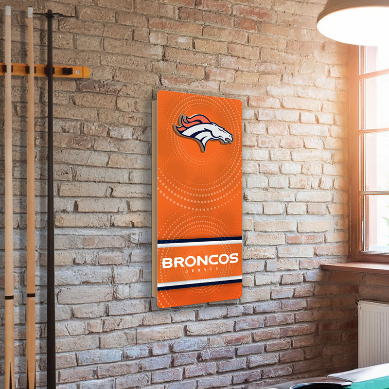 Mini-cornhole mural Denver Broncos