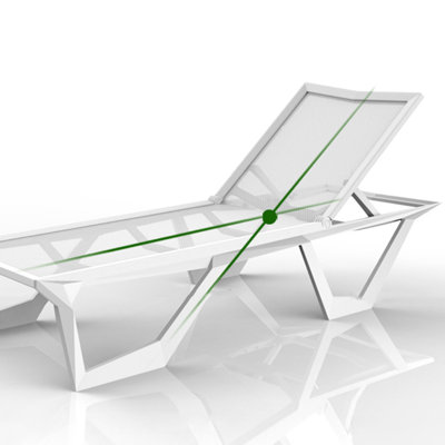 Chaise longue d'extérieur ajustable