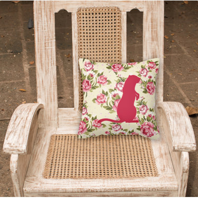 Floral Outdoor Throw Pillow