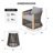 2 - Person Outdoor Swivel Rocking Seating Set With Cushions-1491758819