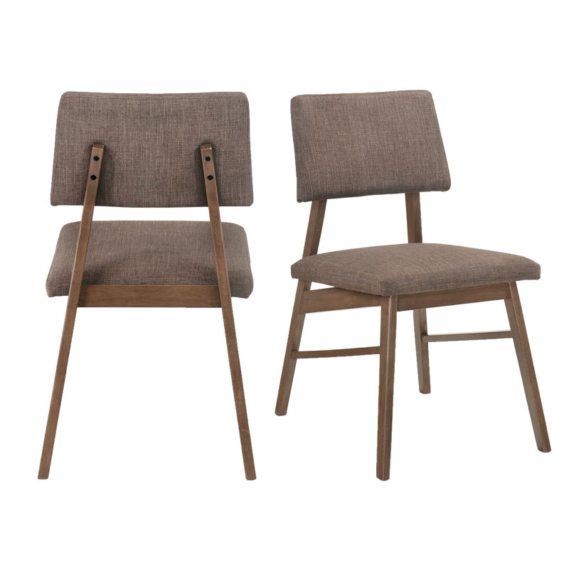 Chaise d'appoint rembourrée brun caillou Bryant