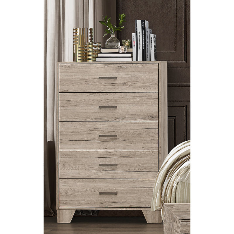 80.26 cm W Chest of 5 Drawers