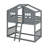 Twin Over Twin House Bunk Bed With Ladder-984975685