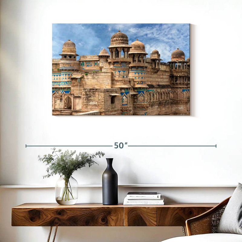 Lilie Gwalior Fort, 24" H x 36" W