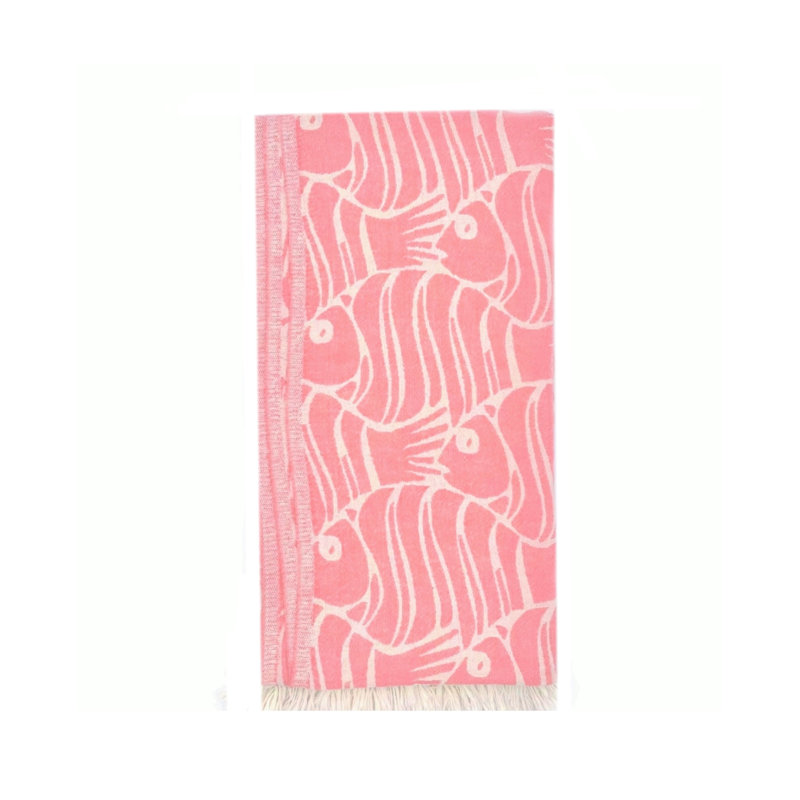 Appleby Turkish Cotton Lightweight Beach Towel, Pink