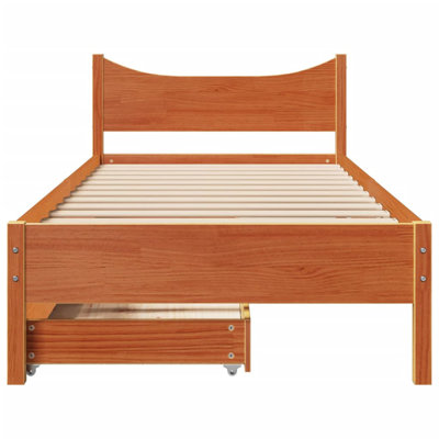 Solid Wood Storage Bed
