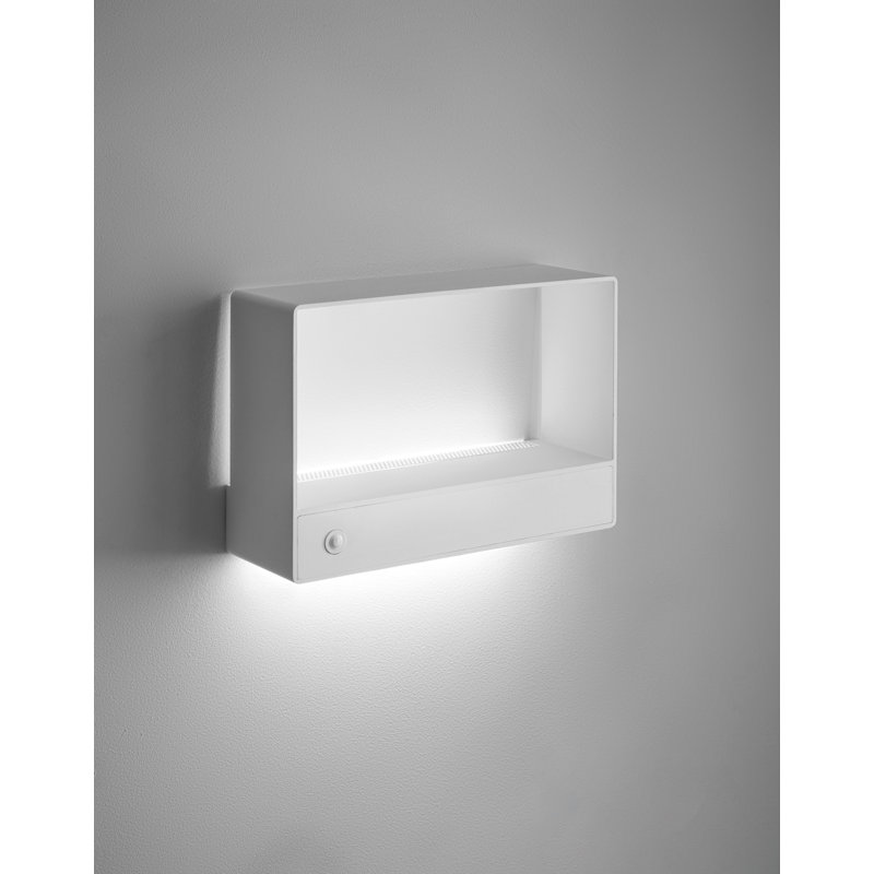 Applique murale encastrée à 1 lumière DEL blanc mat texturé Kira