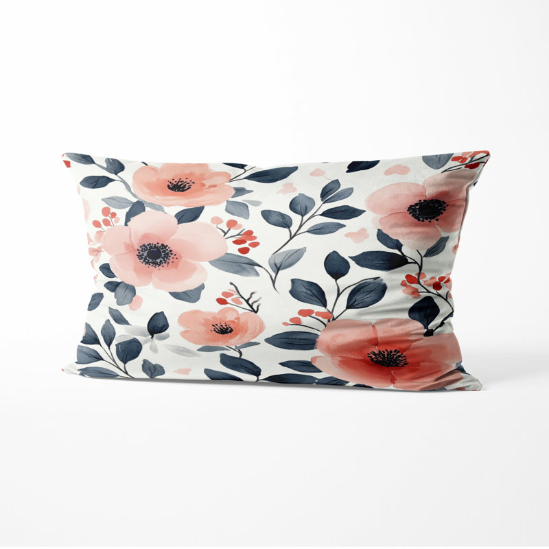 Coussin Floral, H 12 po x l 20 po