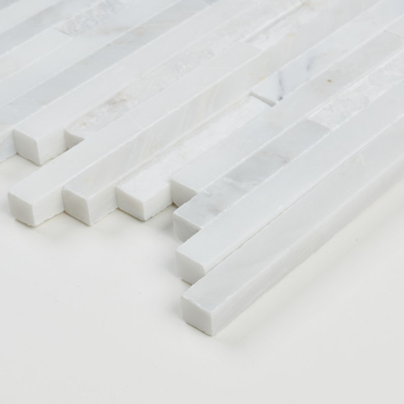Random Sized Natural Stone Linear Mosaic Wall Tile