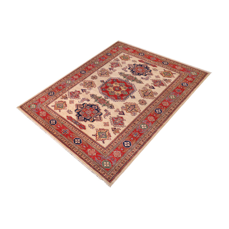 Tribal Kelson Tania Ivory/Red Wool Rug - 8'9'' X 11'8''