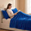 Jeté en velours de cristal microfibre, jeté de grand lit et canapé moelleux 71 po x 87 po, lavable en machine à double face-131384915