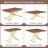 Modern minimalist multifunctional lift table with 0.8 inch thick MDF desktop and golden metal legs,can be used as a dressing table, coffee table, dining table, and office table.-354962531