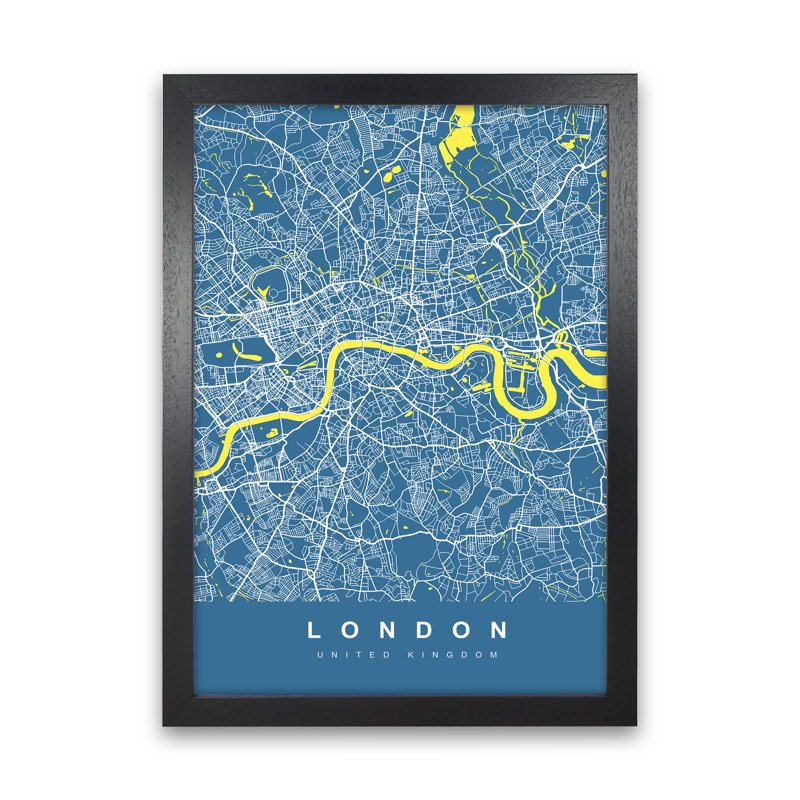 London II - Print, 46cm H x 34cm W x 3cm D, Black Paper