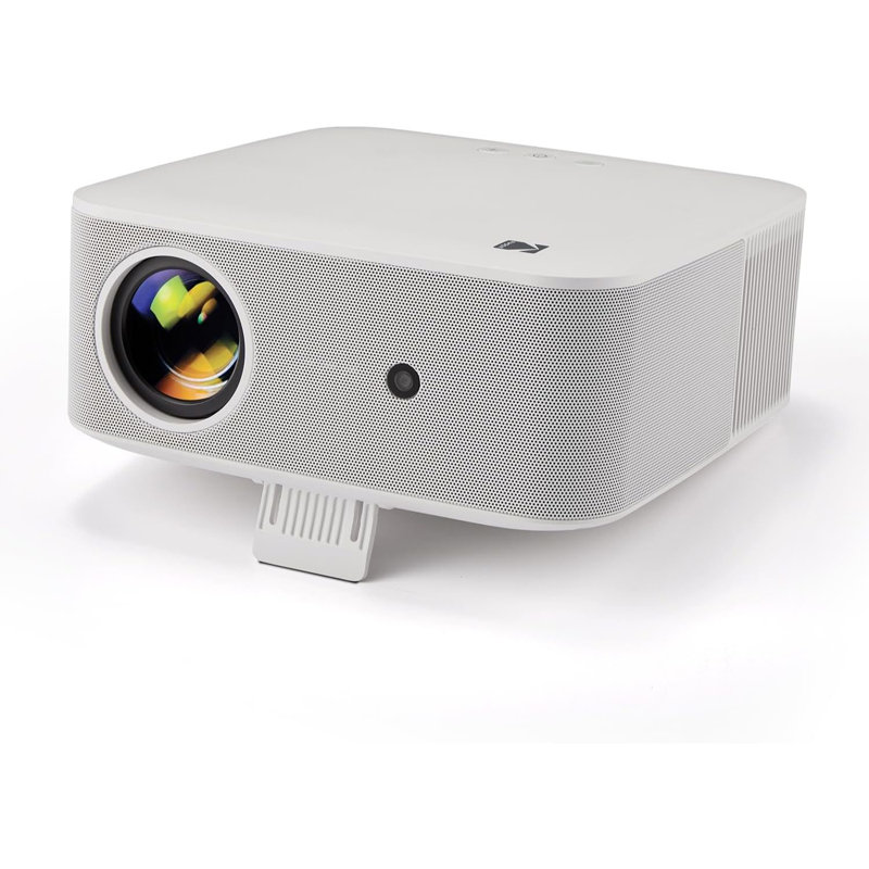 Projecteur intelligent Kodak FLik X20, projecteur portatif 1 080p avec dongle Google TV intégré (blanc), Blanc