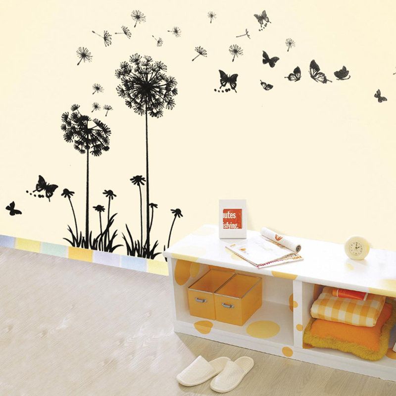 Plants & Flowers Non-Wall Damaging Wall Decal, Single