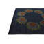 Tapis carré bleu marine Otto