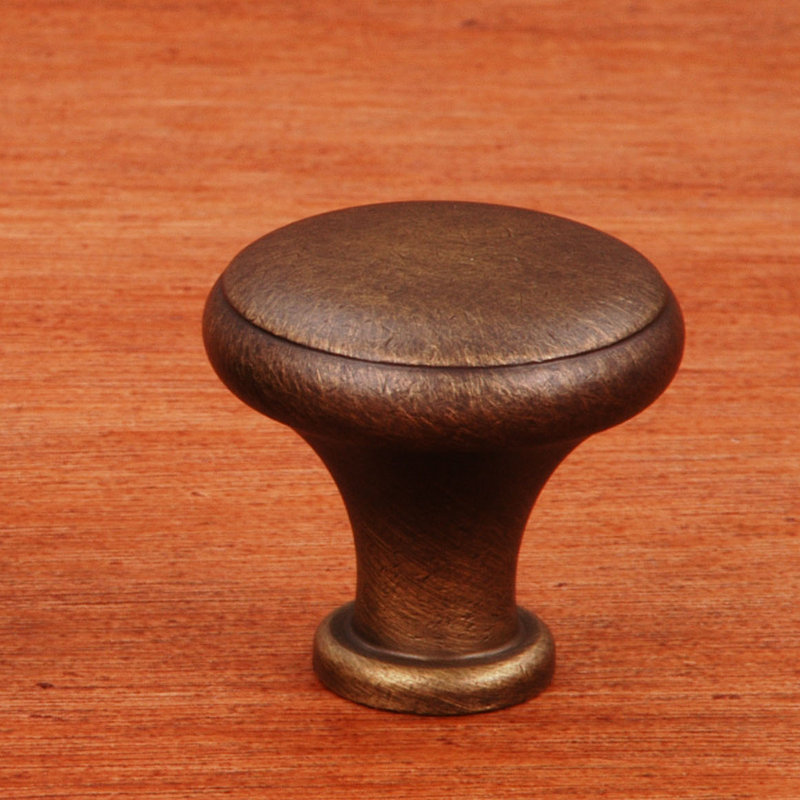 CK Series 1 1/4" Diameter Mushroom Knob, Antique English