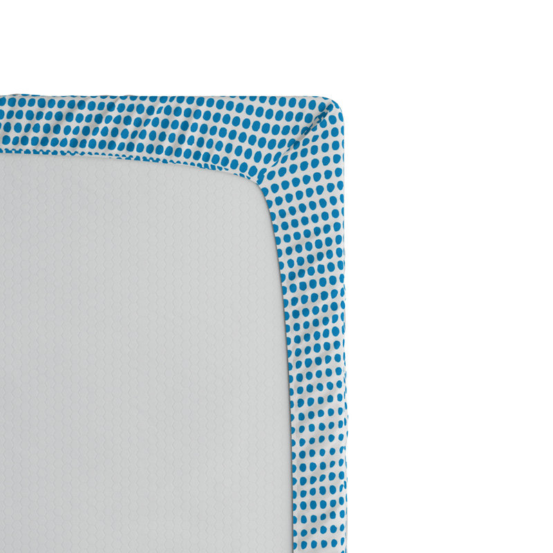 Microfiber Geometric Fitted Sheet, Queen Fitted Sheet