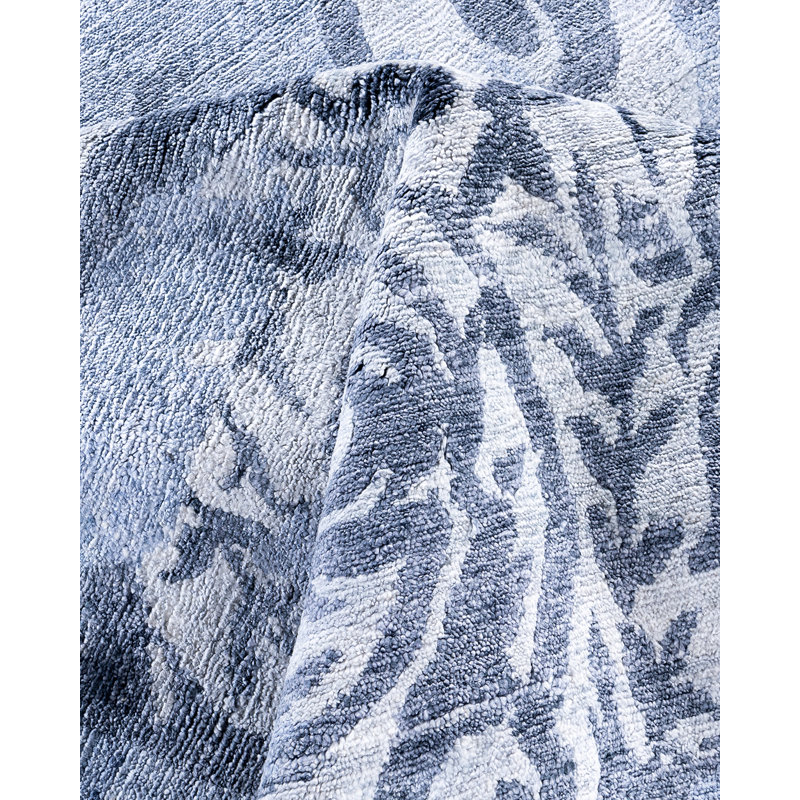 Overdyed One-of-a-Kind Rectangle 9'1" X 11'10" Hand Knotted Area Rug