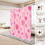 Cloison pliante 4 panneaux séparateur de protection en toile rose pastel