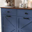 Armoire poubelle double inclinable Farmhouse Blue