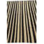 Tapis noir et crème 5x8 Pinkerton
