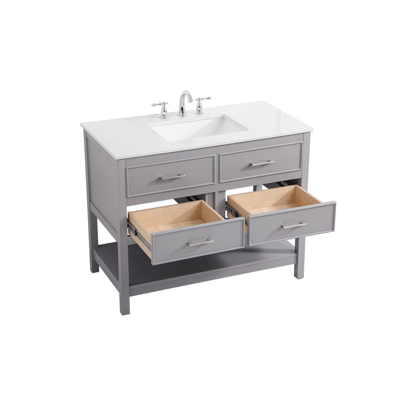 Ensemble de meuble-lavabo simple 42 po Sinclaire, Gris