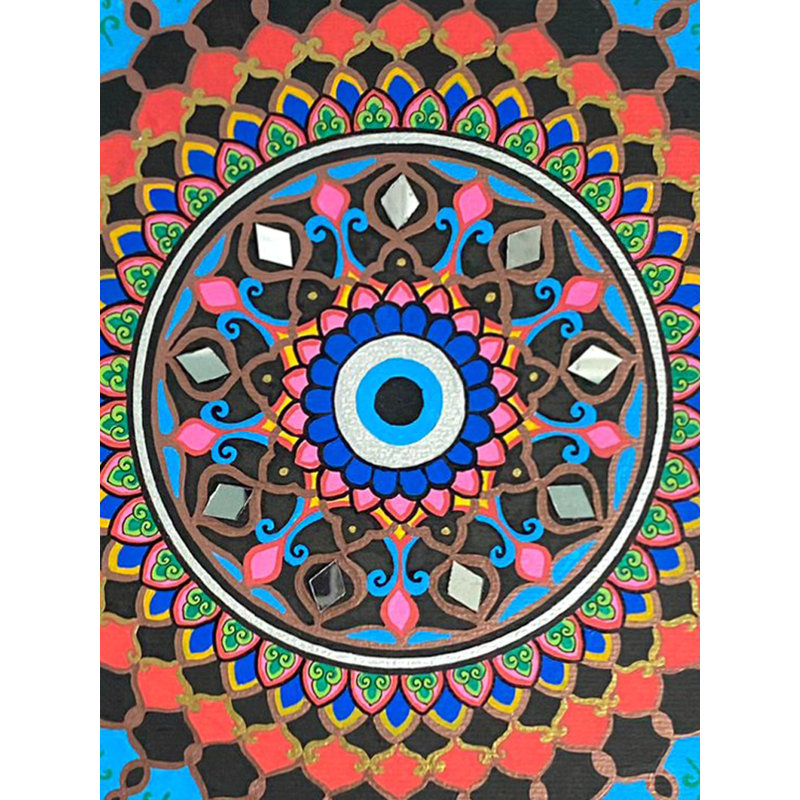 Mandala Evil Eye | Acrylique sur papier | Par Rashi Agrawal